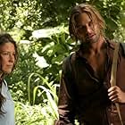 Josh Holloway and Evangeline Lilly in Lost (2004)