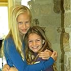 Ellee Jo Trowbridge and Danik Yarosh on set of "A Wedding Christmas Tail"