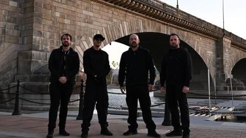 Aaron Goodwin, Jay Wasley, Zak Bagans, and Billy Tolley in London Bridge (2020)