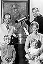 Harlen Carraher, Kellie Flanagan, Hope Lange, Edward Mulhare, and Charles Nelson Reilly in The Ghost & Mrs. Muir (1968)