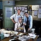 Abe Vigoda, Max Gail, and Hal Linden in Barney Miller (1975)