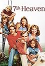 Jessica Biel, Beverley Mitchell, Barry Watson, David Gallagher, Catherine Hicks, Mackenzie Rosman, and Happy in 7th Heaven (1996)