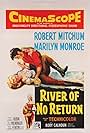 Robert Mitchum and Marilyn Monroe in River of No Return (1954)