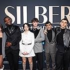 Efeosa Afolabi, Rhys Mannion, Jana McKinnon, Riva Krymalowski, Théo Augier, and Chaneil Kular at an event for Silver and the Book of Dreams (2023)