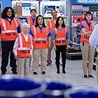 Mark McKinney, Linda Porter, America Ferrera, Felipe Esparza, and Kaliko Kauahi in Superstore (2015)