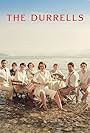 Keeley Hawes, Yorgos Karamihos, Anna Savva, Alexis Georgoulis, Josh O'Connor, Constantin Symsiris, Milo Parker, Daisy Waterstone, and Callum Woodhouse in The Durrells (2016)