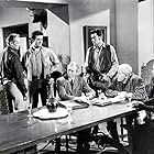 Spencer Tracy, Robert Wagner, Richard Widmark, Earl Holliman, Katy Jurado, Hugh O'Brian, and Carl Benton Reid in Broken Lance (1954)