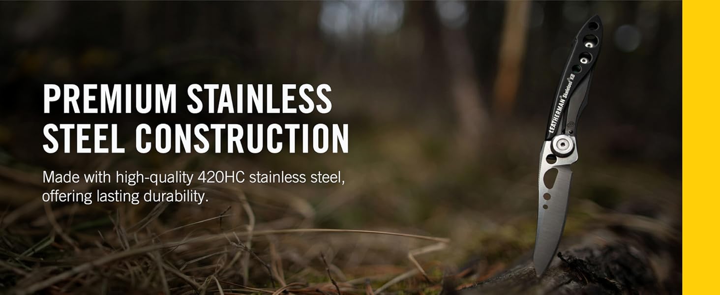 Premium Stainless Steel Construction Made with high-quality 420HC stainless steel