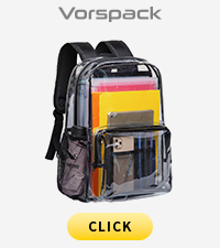 clear backpack black