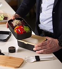 xxl lunch box on counter top with food