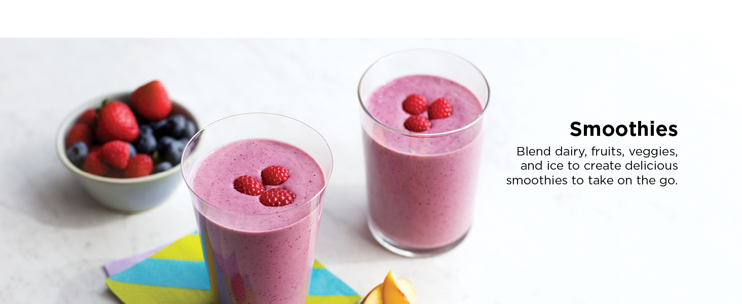 Smoothies Nutrient extractions* Frozen drinks