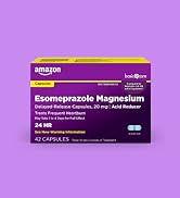 Amazon Basic Care Esomeprazole Magnesium Delayed Release Capsules, 20 mg, Acid Reducer, Heartburn...