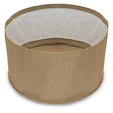 Tan fabric pot