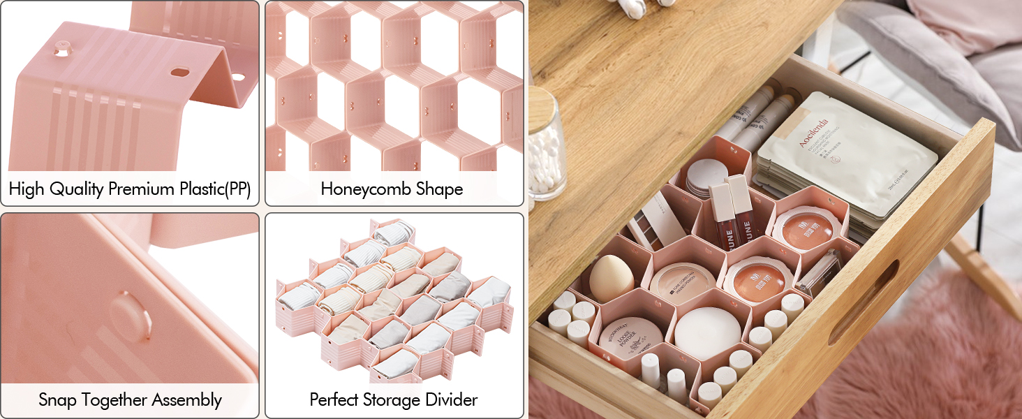 honeycomb drawer organizer
