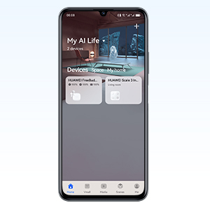 Personalize sua experiência no app HUAWEI AI Life