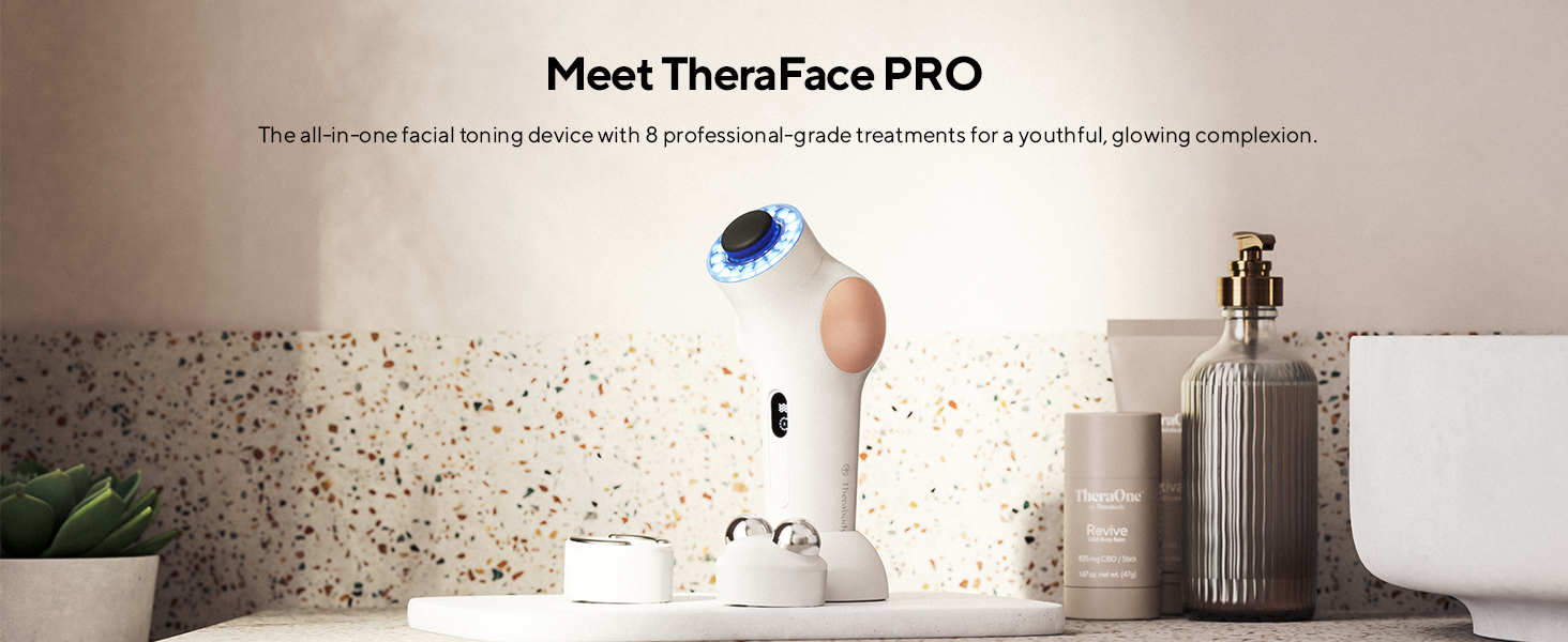 Theraface pro frequency gel glow fat facial face electric lift laser kit high body beauty machine 