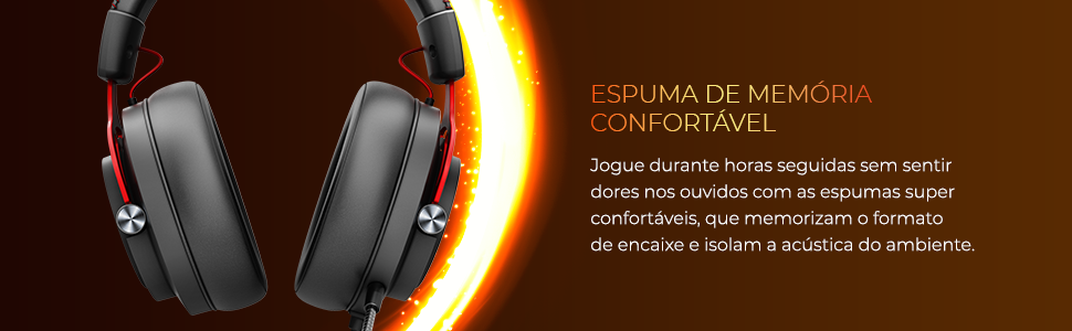 headset com fio, headset aoc, 50mm, headphone, microfone, luz rgb, headset usb, headset gamer