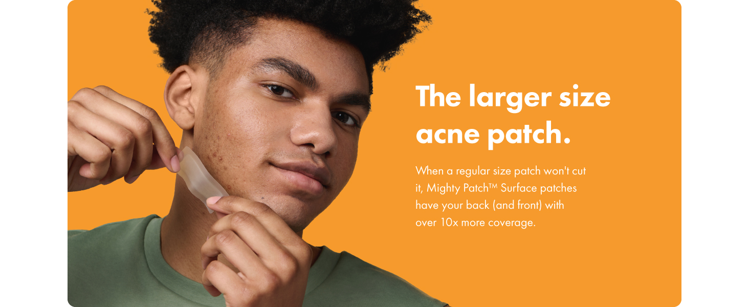 The larger size acne patch.