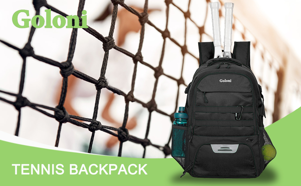 tennis backpack with shoe compartment