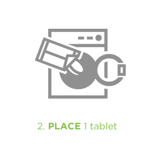 Place 1 tablet in washer. 