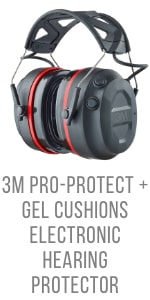 3M Pro-Protect + Gel Cushions Electronic Hearing Protector