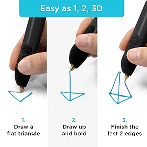 3DOODLER- Create+ Ensemble de Stylo d'impression 3D avec x75 Filament Plastique