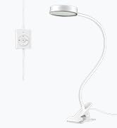 Glocusent 5W Clip on Light, 36 LED Reading Light for Bed, Eye Caring Bed Reading Lamp, 3 Colors &...