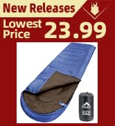 MEREZA Camping Sleeping Bags for Adults Mens 4 Season Warm & Cool Weather Sleeping Bag Backpackin...