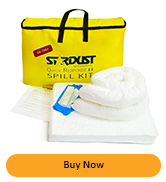 oil spill absorbent kit super clean up response pads leak absorber pad spil sock glove pack yellow