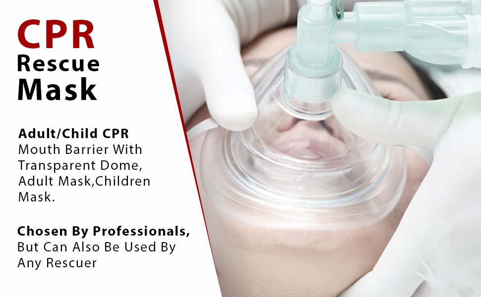 EMS XTRM Medical CPR Rescue Mask, Adult/Child Pocket Resuscitator