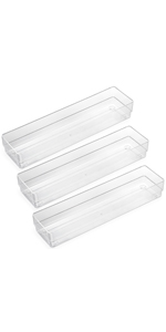clear plastic drawer organizer