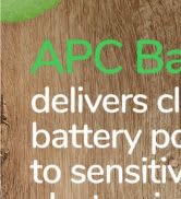 APC Back-UPS Delivers clean battery power