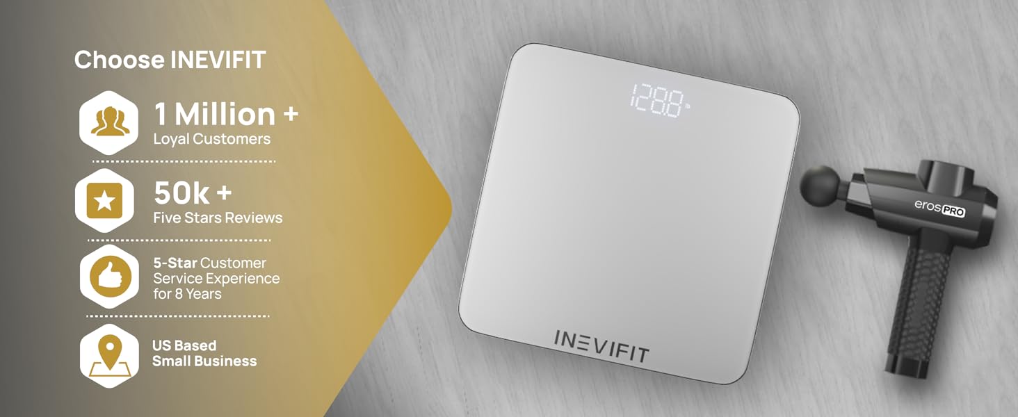 INEVIFIT Premium Bathroom Scale - I-BS002S - Premium A+