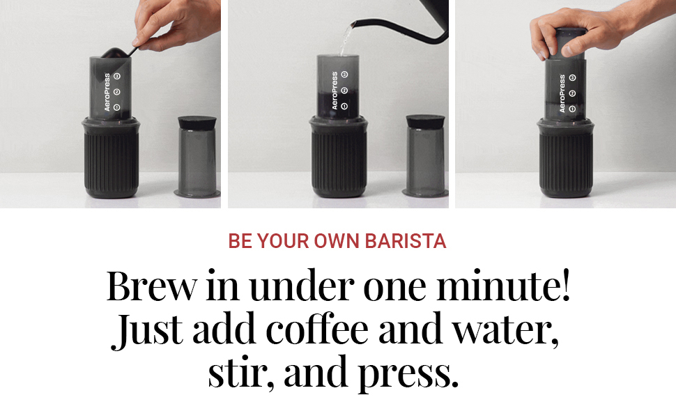 AeroPress Go Portable Coffee Press brewing