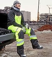 Insulated Thermal Bib Overalls, High Visibility, Weather-Resistant, 5XL, Ergodyne GloWear 8928