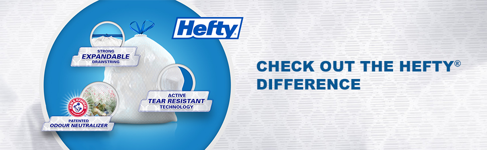 The Hefty Difference Garbage Bags