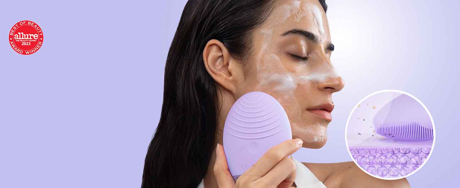 foreo luna 4 facial cleansing brush face allure beauty