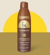 Coppertone Tanning Sunscreen Spray, Water Resistant Spray Sunscreen SPF 15