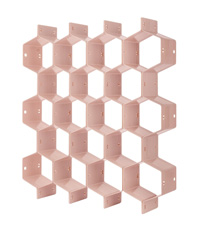 honeycomb drawer divider pink