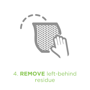 Remove left-behind residue