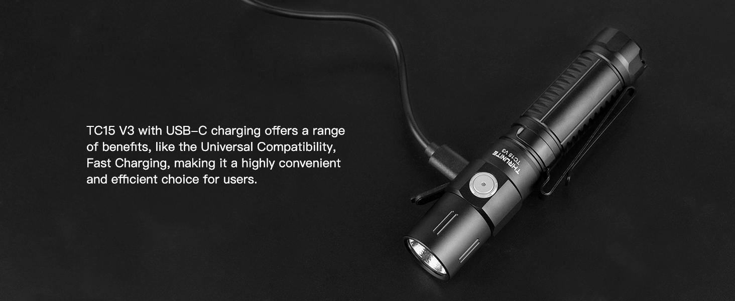 usb c rechargeable flashlight