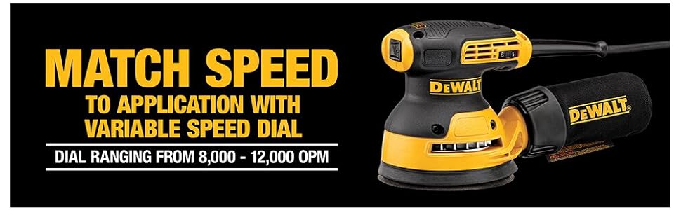 DEWALT Random Orbit Sander, Variable Speed, 5-Inch (DWE6423)