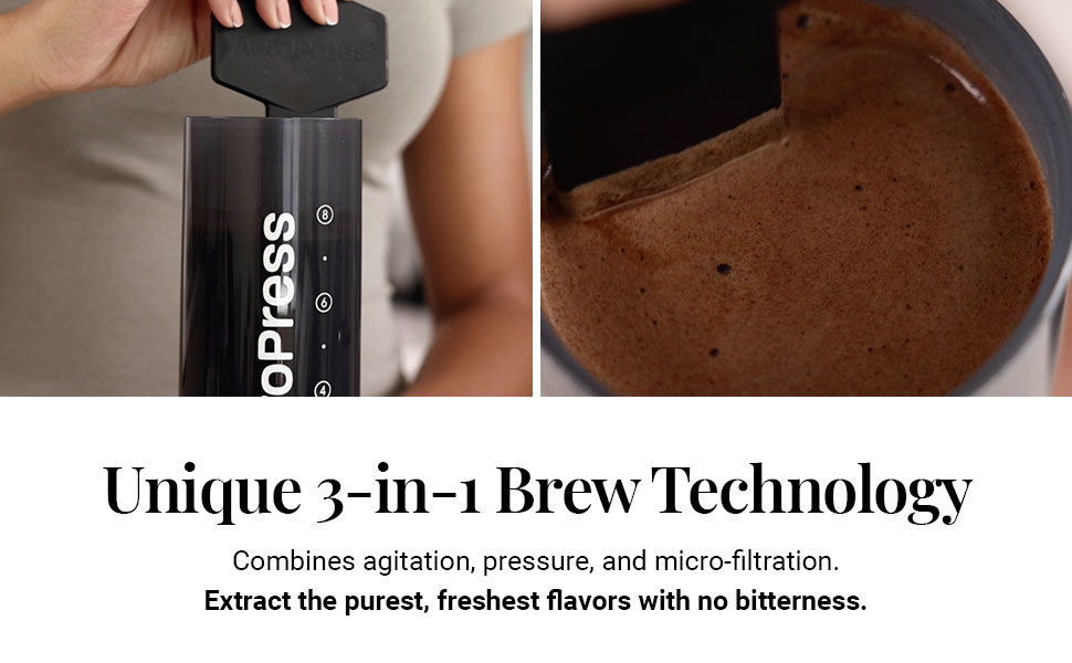 Unique 3-in-1 Brew Technology