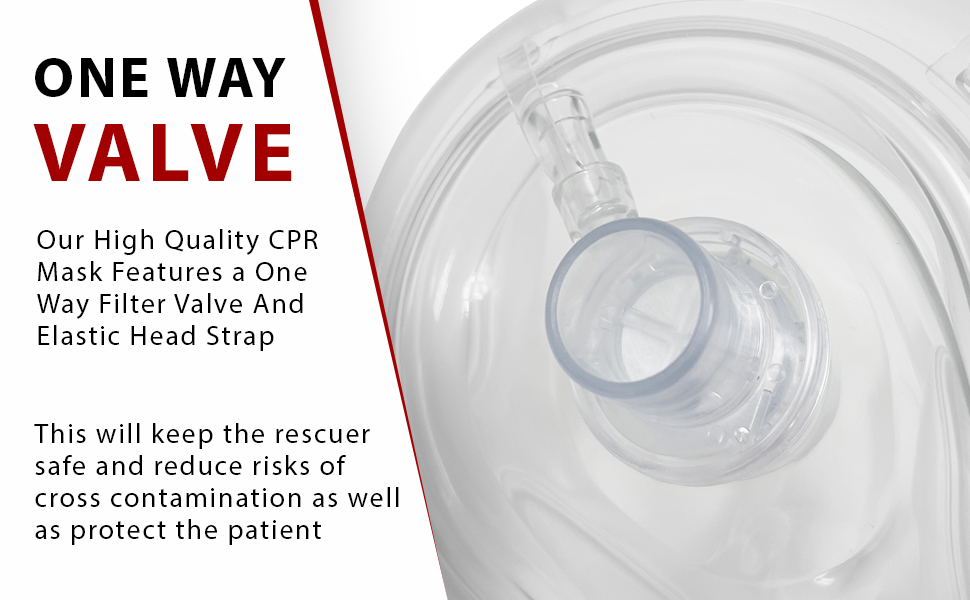 EMS XTRM Medical CPR Rescue Mask, Adult/Child Pocket Resuscitator