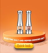 electric salt and pepper grinder set