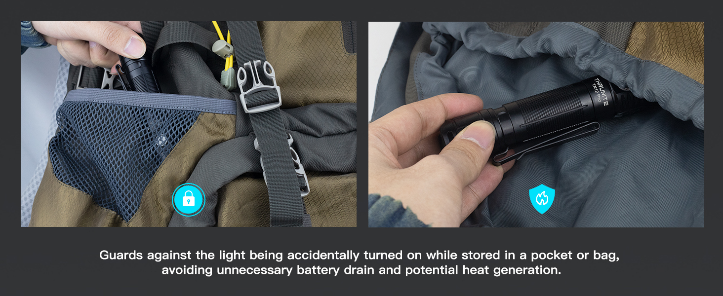 lockout mode flashlight for safety