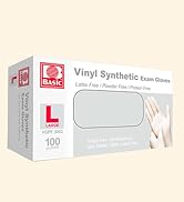 Basic Clear vinyl Exam gloves 100 pcs