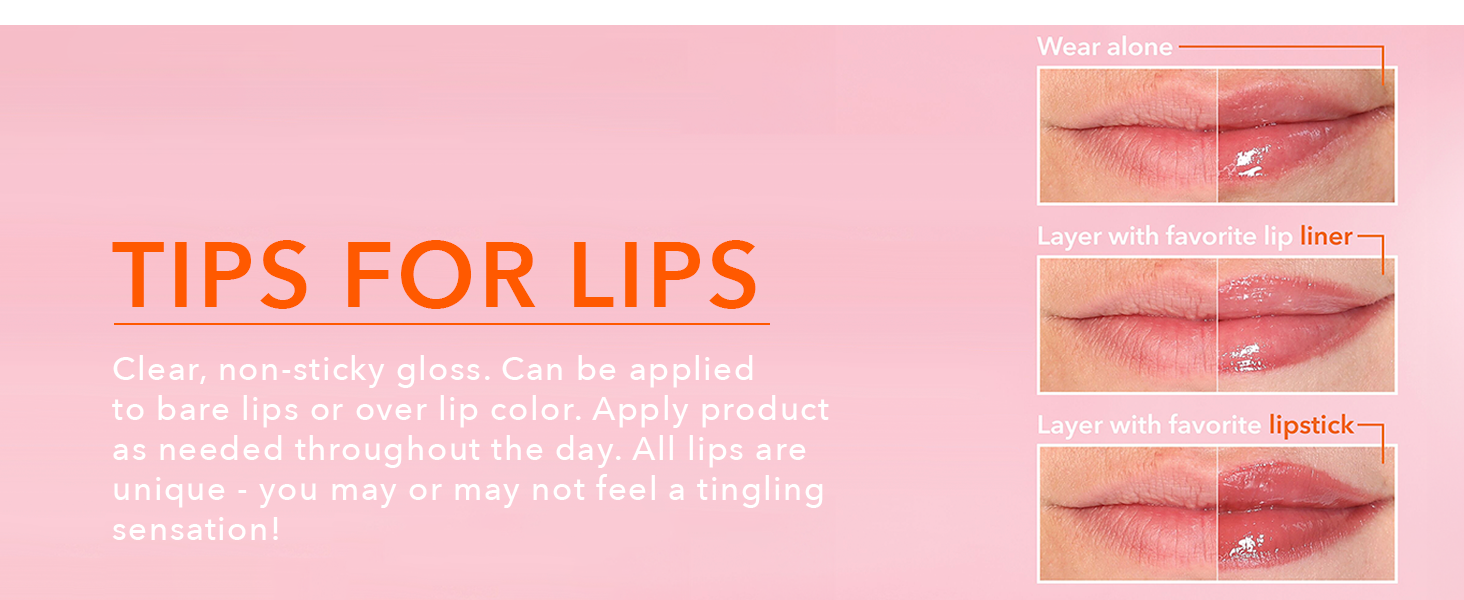 All lips are unique - you may or may not feel a tingling sensation!