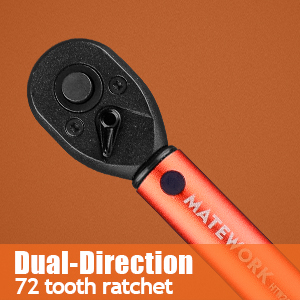 Dual-direction 72 tooth ratchet