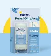 Coppertone Pure and Simple Zinc Oxide Mineral Sunscreen Stick SPF 50